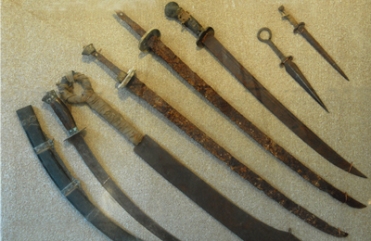 Chinese weapons captured by the crew of the Nemesis in battle